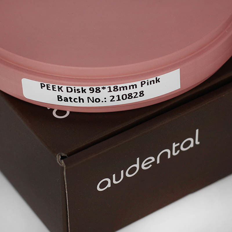 Audental 98*10mm-25mm Helderkleurig PMMA Blocks Disc Tandheelkundig Labmateriaal Hars Disc CAD CAM Tandheelkundig PMMA