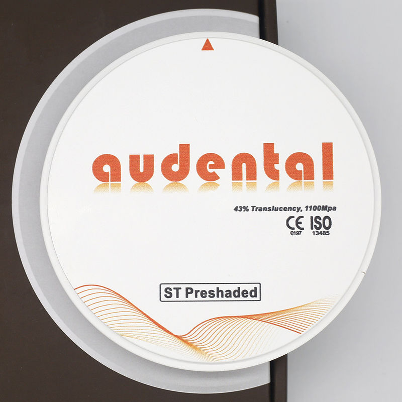 Translucent Vita 16 ST-Plus Zirconia Block Round Disc met 46% doorzichtigheid en 900Mpa sterkte
