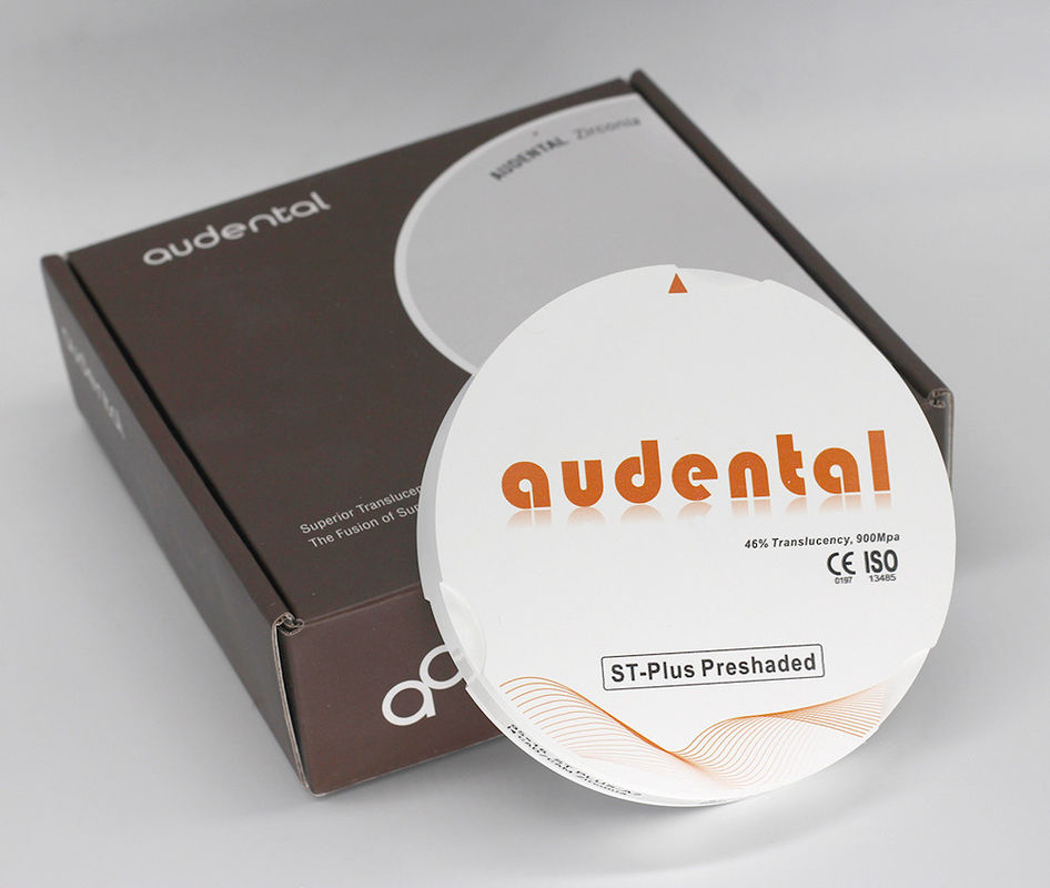 Translucent Vita 16 ST-Plus Zirconia Block Round Disc met 46% doorzichtigheid en 900Mpa sterkte