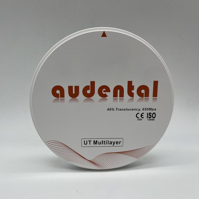 UT/DUT Multilayer Tandheelkundige Zirkoniumoxide Blok Hoge Translucentie en Sterkte voor Optimale Esthetiek