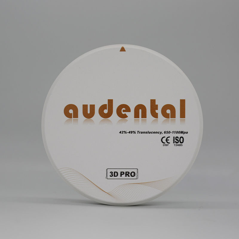 Hoge dichtheid Zirconia Keramische tanddichtheid na sintering 6,0 g/cm3 Radioactiviteit 0,1 Bq/g