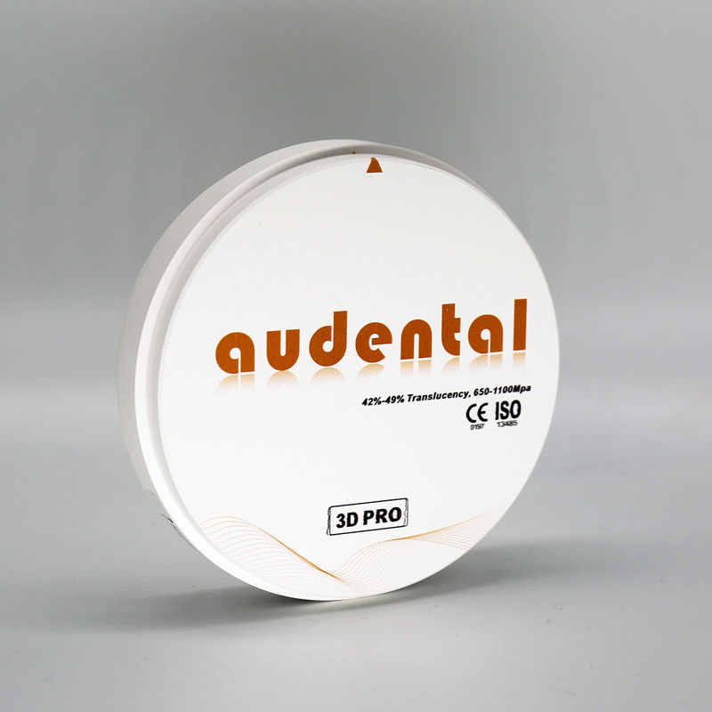 Hoge dichtheid Zirconia Keramische tanddichtheid na sintering 6,0 g/cm3 Radioactiviteit 0,1 Bq/g