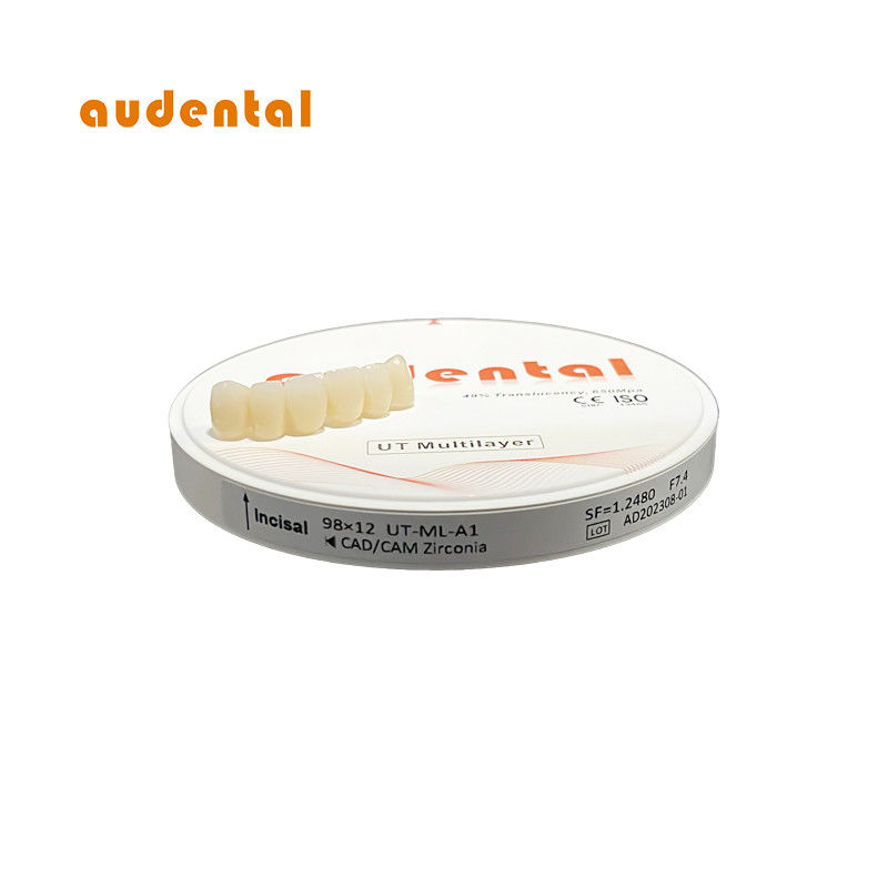 Glanz Vita 16 Zirconia blok met 49% doorzichtigheid en 680Mpa sterkte voor tandherstel
