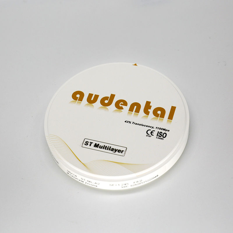 Digitale oplossing Vinnige en gemakkelijke verwerking ST/DST Meerlaagse Zirconia Blank
