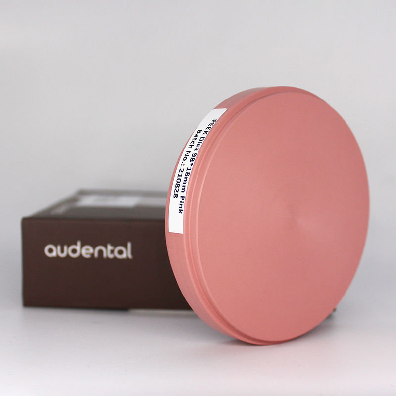 Tandheelkundige PEEK-blok in natuurlijke gele roze witte tint 2S 3S voor optimale prestaties