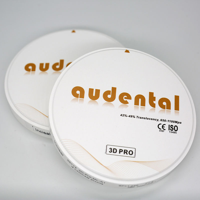 92/95/98mm Dental Lab 3D Pro Zirconia Block met hoge doorschijnendheid en meerlagig ontwerp