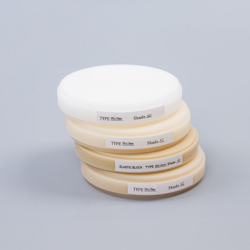 Audentaal tandheelkundig laboratorium PMMA Disc Pink Clear Flexible 98mm PMMA Block OEM