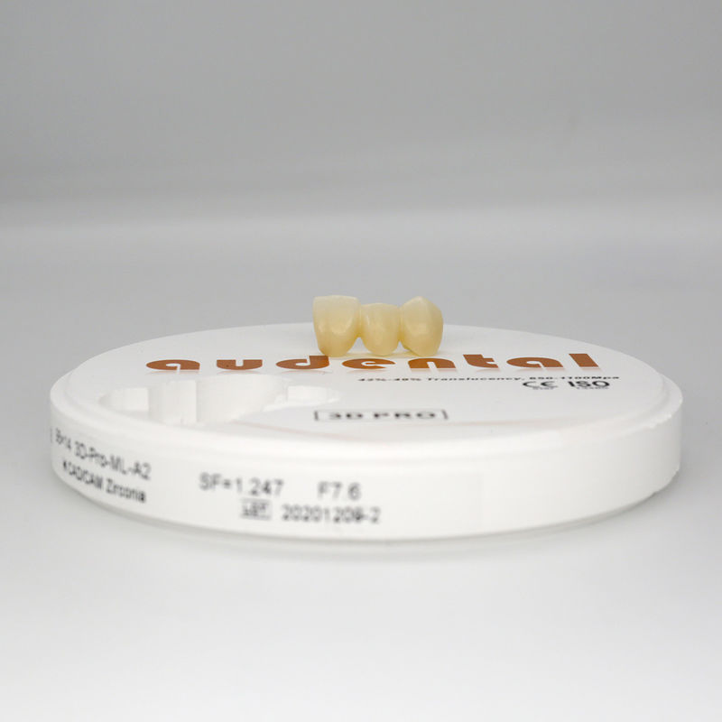 3D Pro Consumables Machinery Material Dental Zirconia Disc Block met meerlagig voordeel