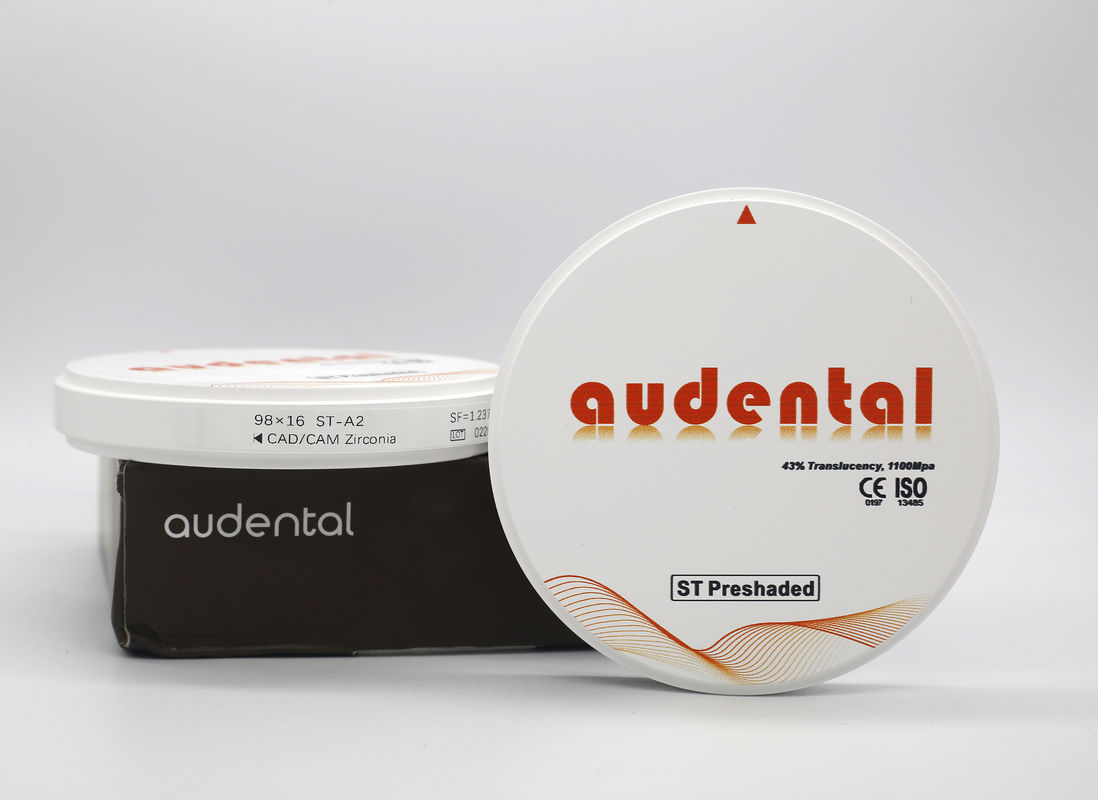 Full-Contour kroon en brug Pre-schaduw Zirconia Block Zirconia en Roland Weiland Oorsprong Yena Audental