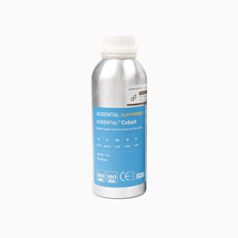 Professionele CoCr Cobalt Chromium SLM poeder voor tandheelkundig 3D-metalenprinten van gedeeltelijke frames en abutments