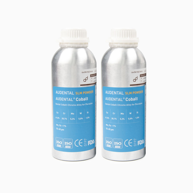 Professionele CoCr Cobalt Chromium SLM poeder voor tandheelkundig 3D-metalenprinten van gedeeltelijke frames en abutments