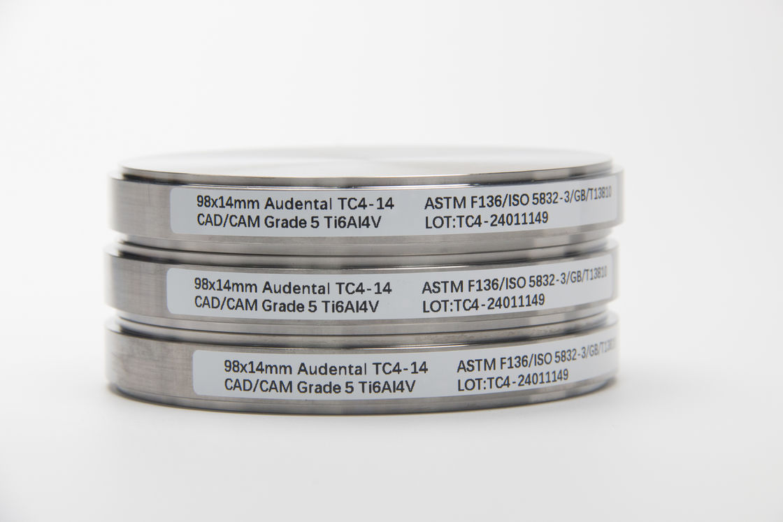 Tandheelkundige CAD CAM Frees Cobalt Chroom Blank Disc Hoogte 10/12/14/16/18/20/22/25mm door Audental Cocr