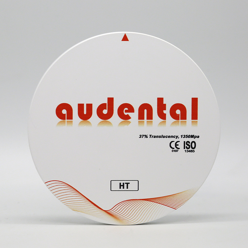 Audental HT/DHT White Crown and Bridges Zirconia Blocks Dental Lab CAD CAM System Fabrieksprijs Dental Consumable Dental Zirconia