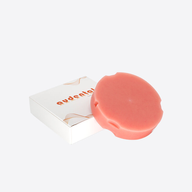 Tandheelkundig laboratorium freesmateriaal Pink-A2 PMMA-blok voor volledige gebit 98mm/95mm Grootte en vorm