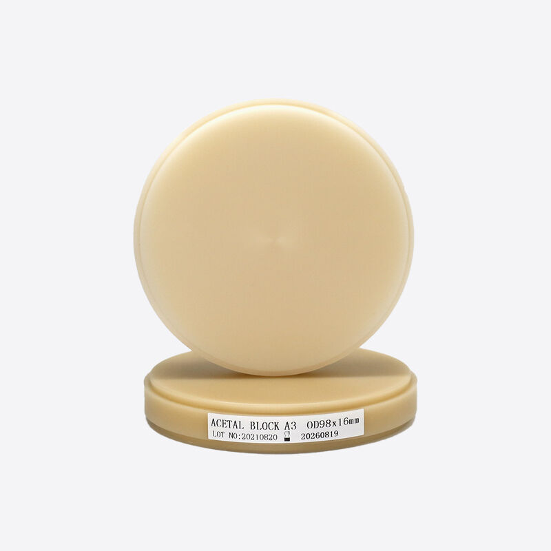 Tandheelkundig laboratorium freesmateriaal Pink-A2 PMMA-blok voor volledige gebit 98mm/95mm Grootte en vorm