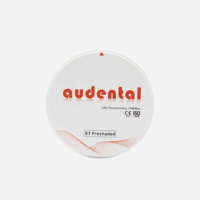 Pre Shaded Zirconia Block biedt natuurlijke schaduwnauwkeurigheid en hoge doorschijnendheid geschikt voor kronen bruggen en fineer