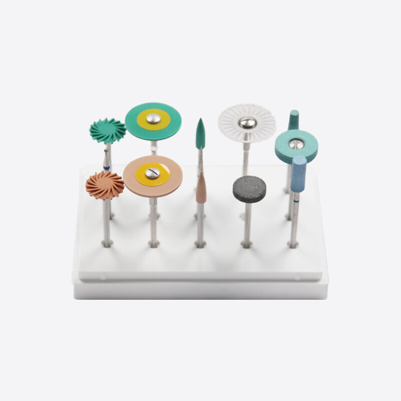 Zirkonia Polijstboor professioneel diamant tandheelkundig gereedschap voor het polijsten van zirkonia pmma was met ce-certificering en vijf