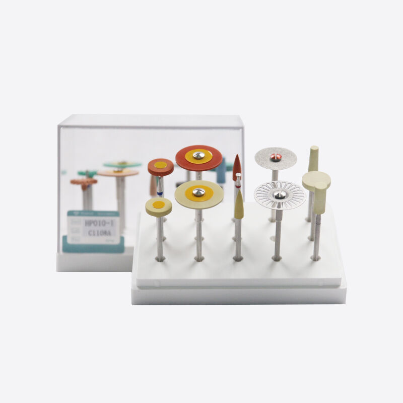 Zirkonia Polijstboor professioneel diamant tandheelkundig gereedschap voor het polijsten van zirkonia pmma was met ce-certificering en vijf