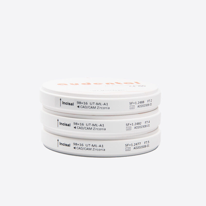 Meerschaal Zirkoniumblokken met een evenwichtige sterkte en een hoge doorschijnendheid voor voor- en achtertandheelkundige toepassingen