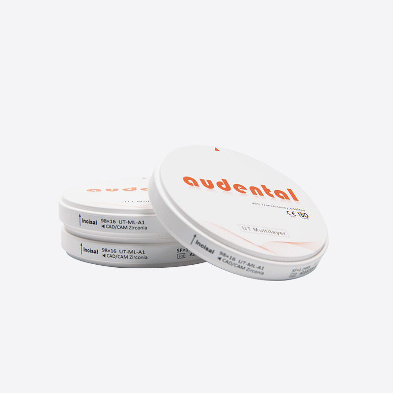 Meerschaal Zirkoniumblokken met een evenwichtige sterkte en een hoge doorschijnendheid voor voor- en achtertandheelkundige toepassingen