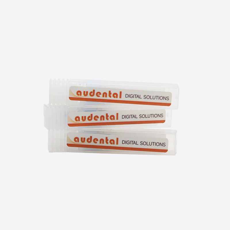 Zirconia freeswerktuig met diamant gecoate wolfraamcarbide freeswerktuig geoptimaliseerd voor schone randen en oppervlakteafwerking in tandheelkundige laboratoria