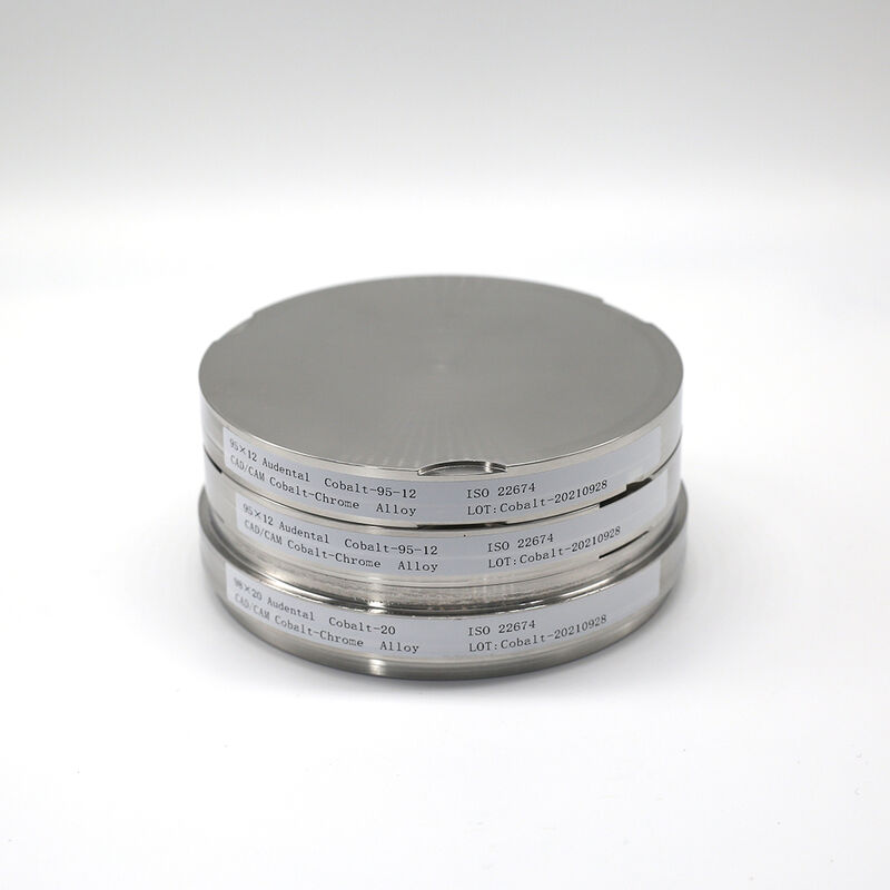 Duurzame Cobalt Chrome Block legering schijf voor tandheelkundig frezen met hoge treksterkte corrosiebestendigheid en prestaties