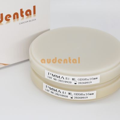Multilayer Dental Pmma Block Implant Materiële PMMA Disk Open System OEM