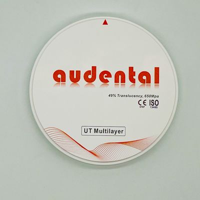 UT/DUT Multilayer Tandheelkundige Zirkoniumoxide Blok Hoge Translucentie en Sterkte voor Optimale Esthetiek