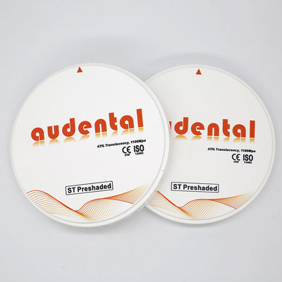 Audental Snel Eenvoudig Verwerking ST/DST Voorgekleurde Zirkoniumoxide Blok Met CAD/CAM Systeem