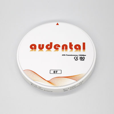 Sterkte ST Witte Zirconia blok karton Verpakking 41-43% Translucent tandheelkundige restauraties