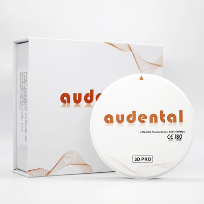 3d Pro CAD CAM Tandheelkundige Blank Tandheelkundige Zirconia Disc 98/95/92mm Audental Ce Certificaat ISO Standard
