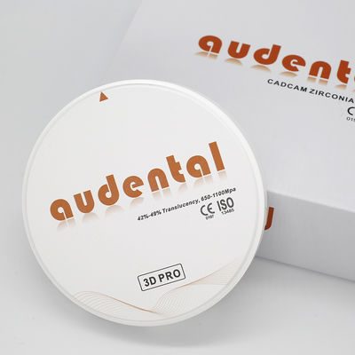 Professionele tandheelkundige Zirconia schijf voor superieure kronen en bruggen Audental
