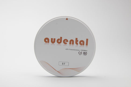 Audental ST Zirconia blokken voor volledige boog tandheelkundige restauraties Witte lege schijf freesmachine CAD/CAM Lab materiaal D vorm 95mm