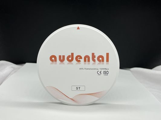 Hoge sterkte ST/DST Wit Zirconiablok 41-43% Translucent Voor tandheelkundige herstelwerkzaamheden